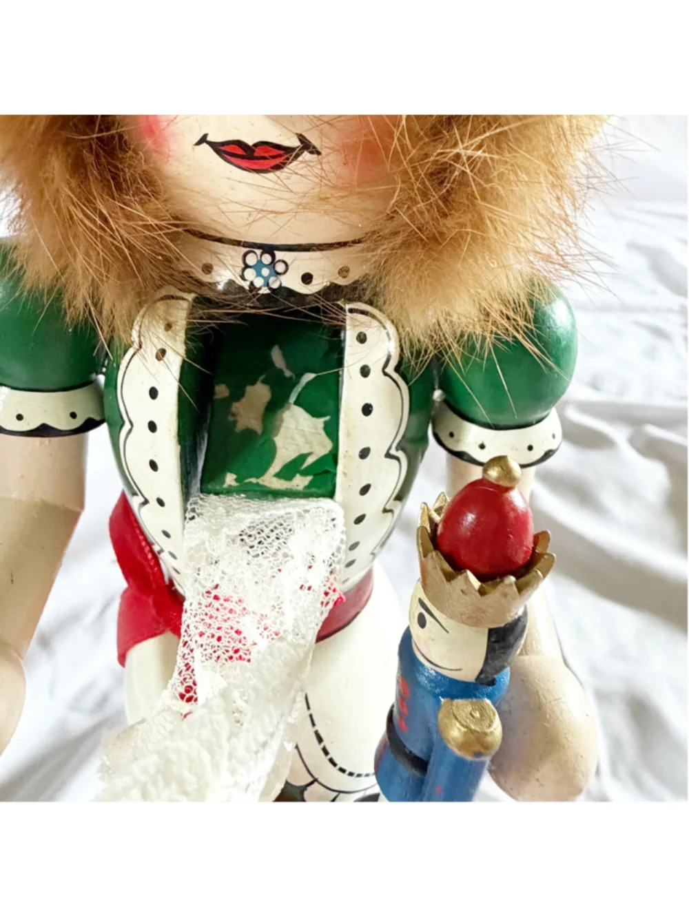 Nutcracker Village Clara Christmas Holiday Collection 1996 Wooden Girl Figurine